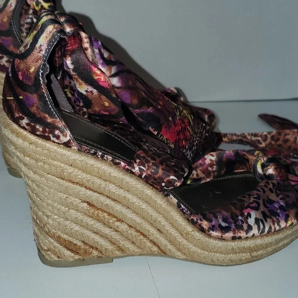 Impo Tipsy Wedge Strap Up Espadrilles Size 10M - Picture 3 of 15